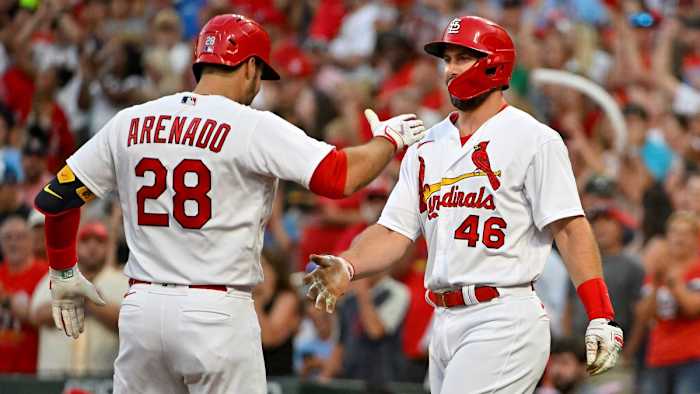 St. Louis Cardinals' Paul Goldschmidt, Nolan Arenado